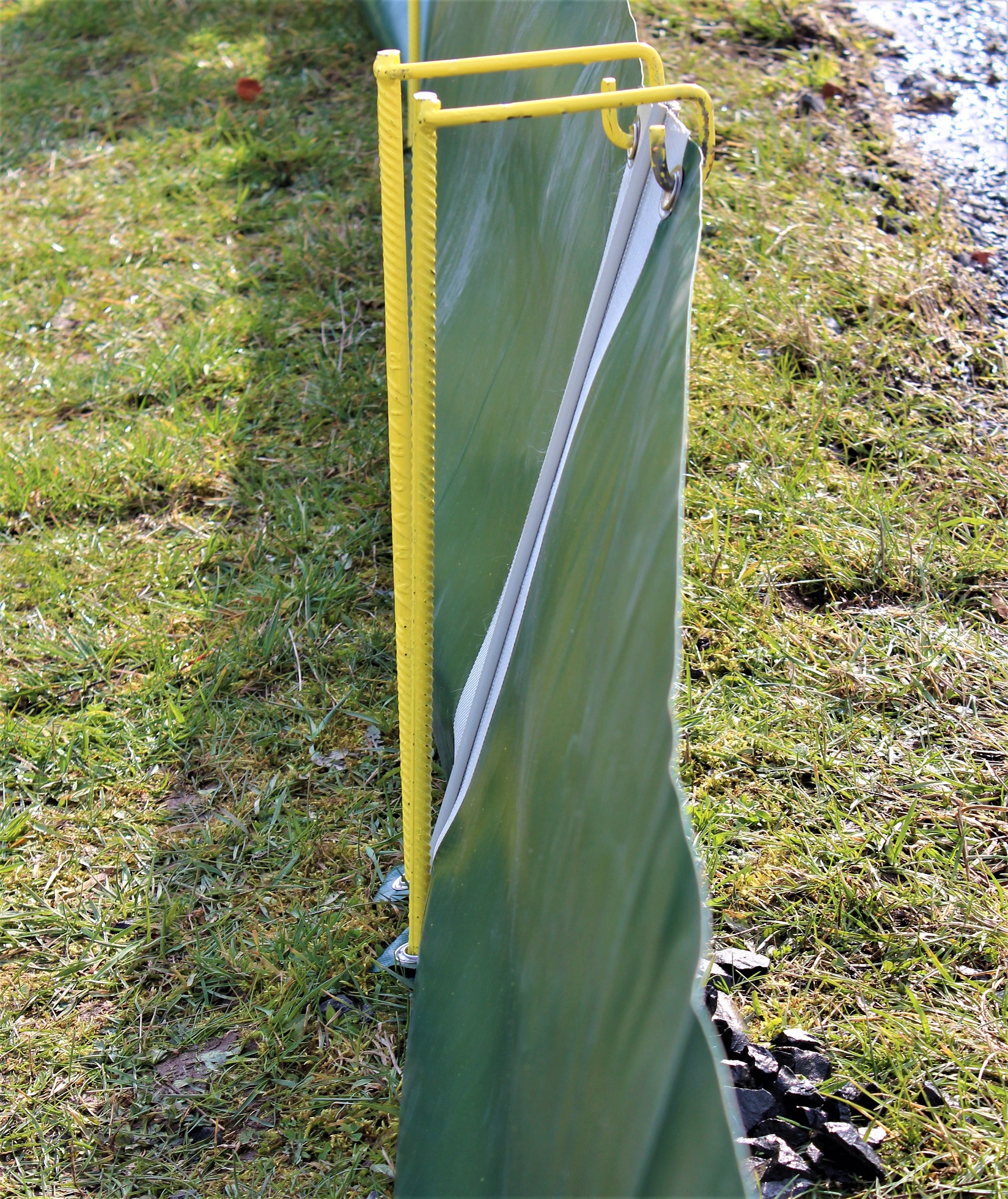 Premium Amphibien-und-Reptilienschutzzaun-mit-Premiumeisen und Kederverbindung, MAmS-konform, höhe 50cm-100cm